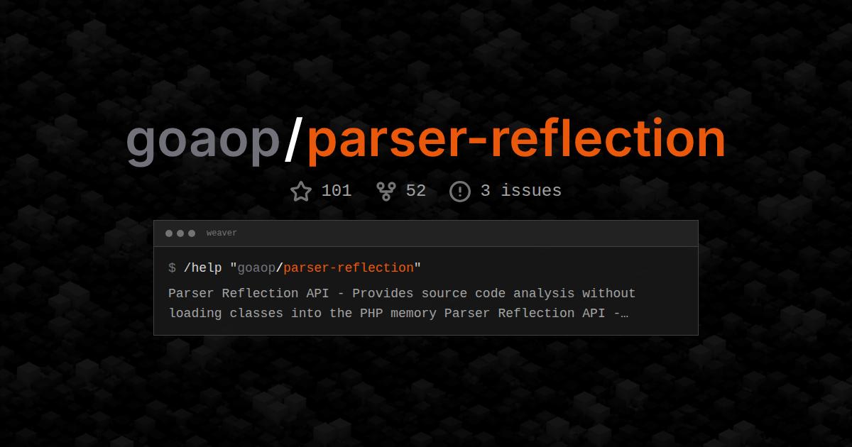 goaop/parser-reflection
