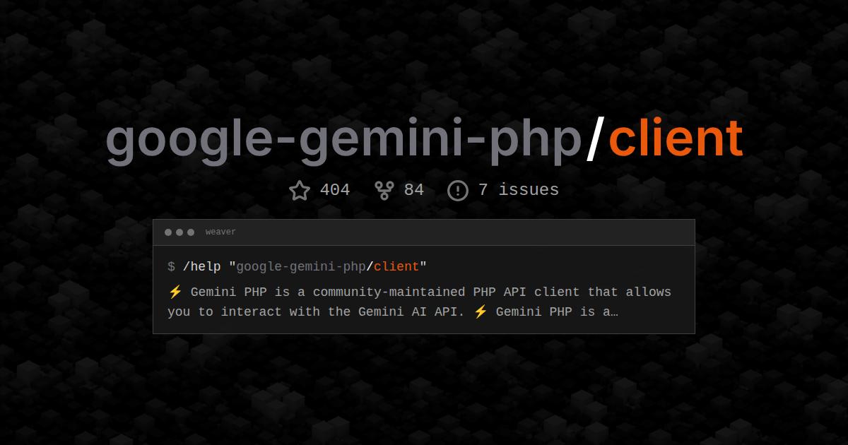 google-gemini-php/client