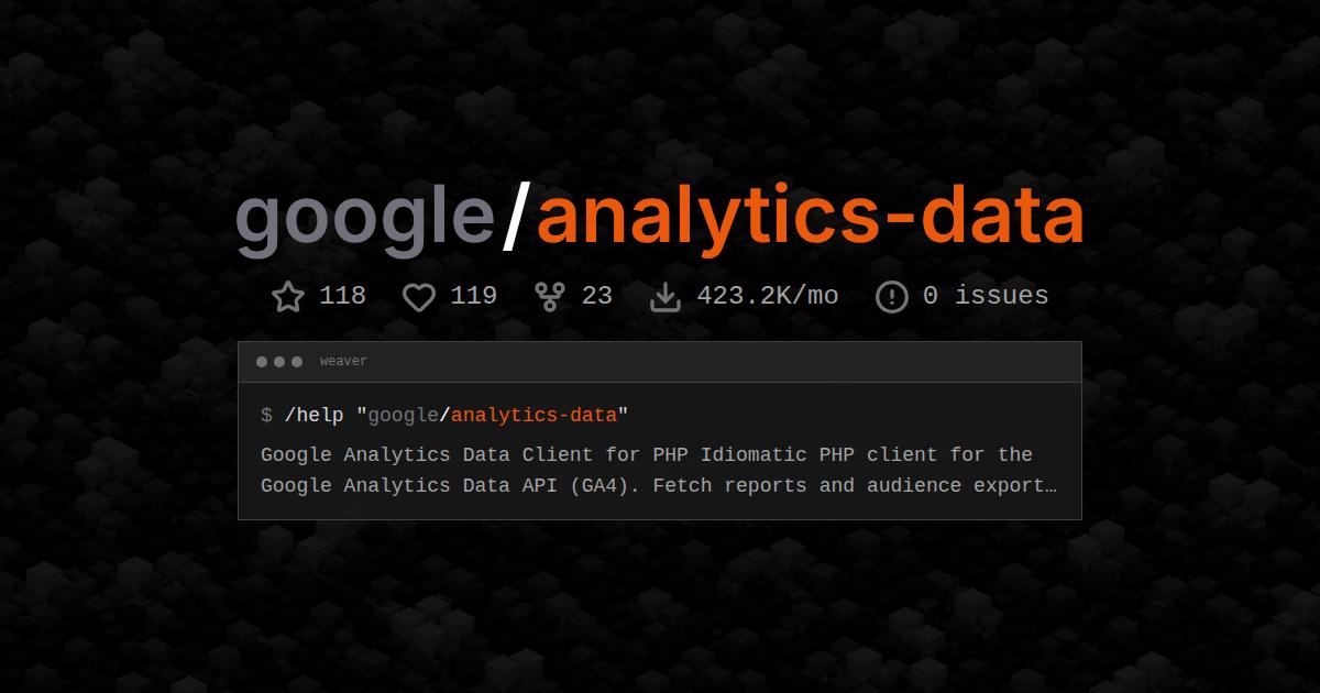 google/analytics-data