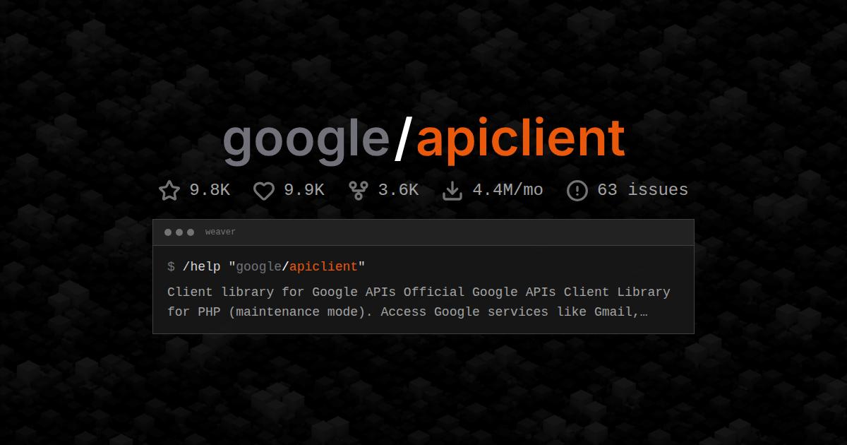 google/apiclient