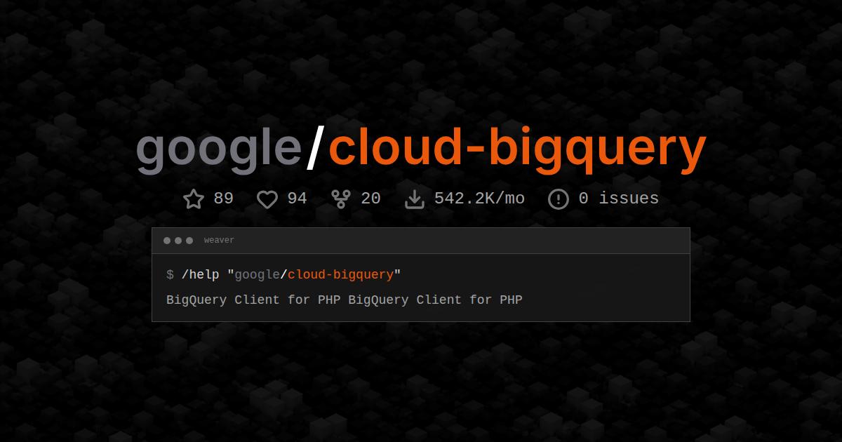 google/cloud-bigquery