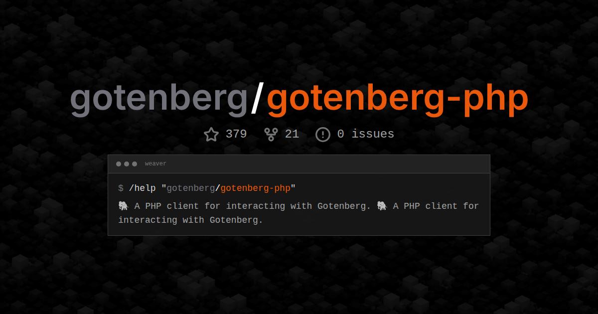 gotenberg/gotenberg-php