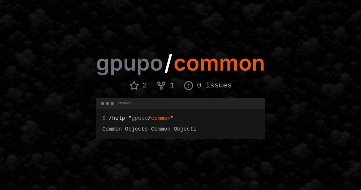 gpupo/common