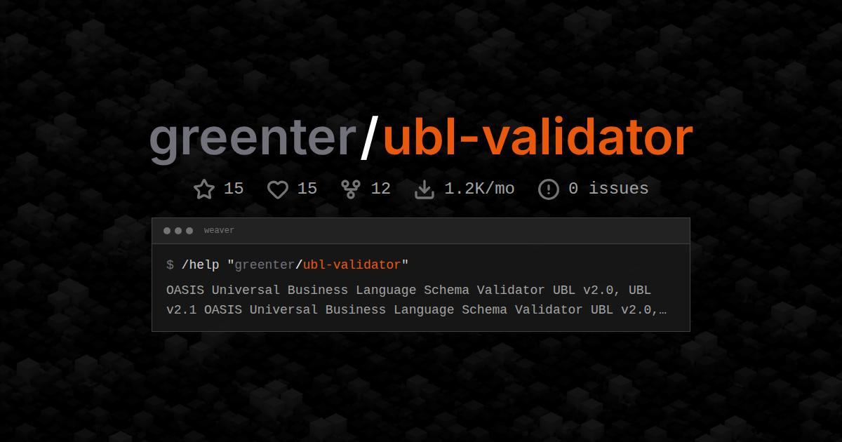 greenter/ubl-validator