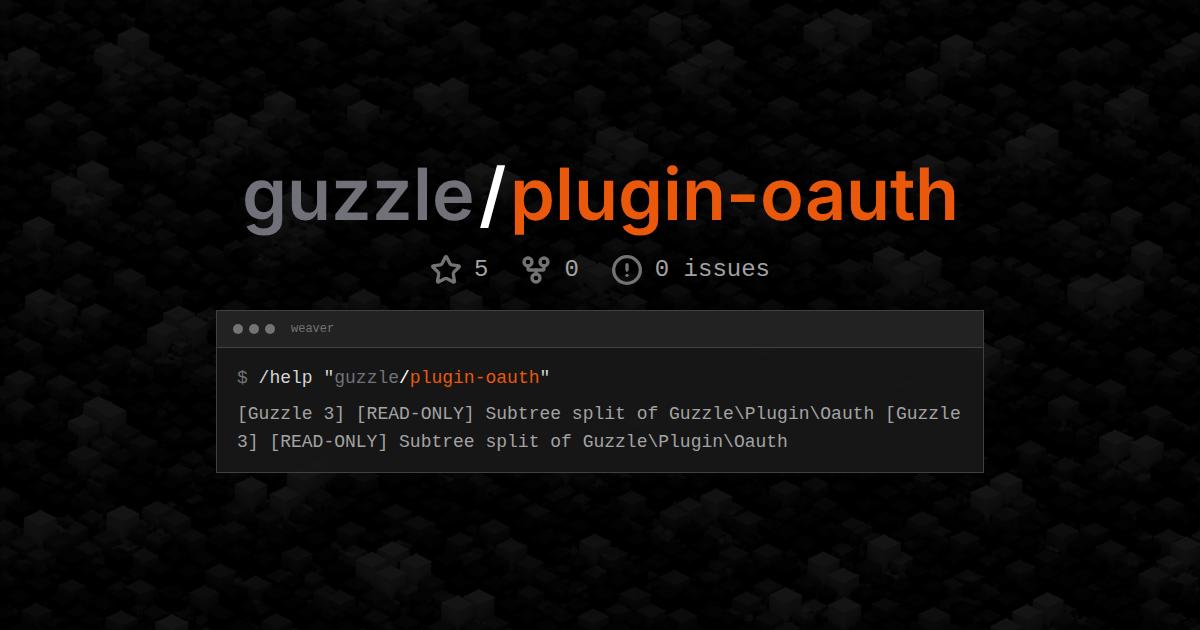 guzzle/plugin-oauth