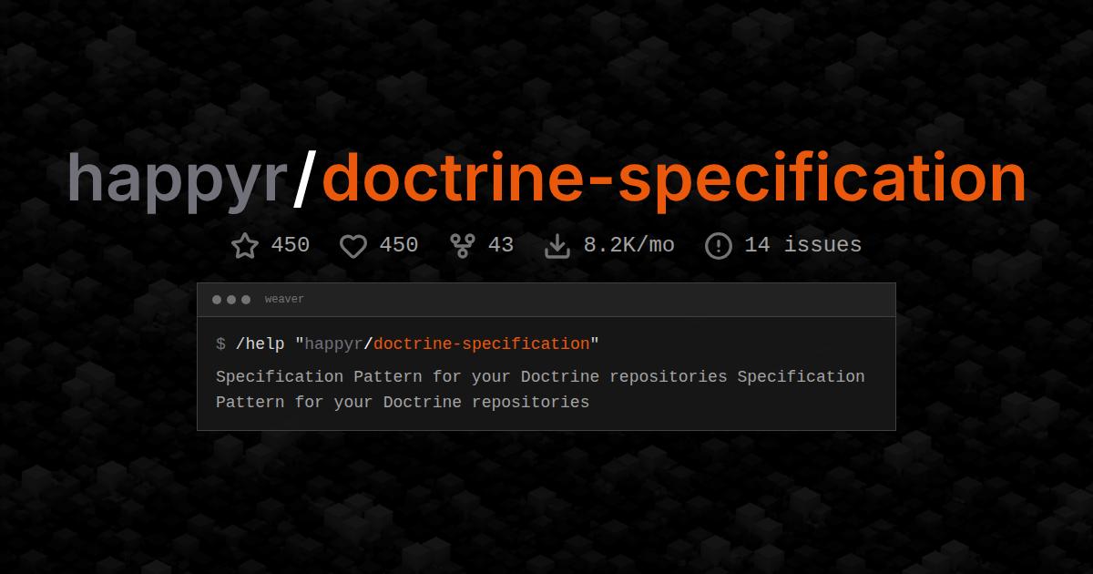 happyr/doctrine-specification