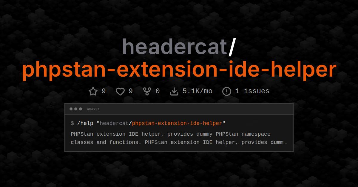 headercat/phpstan-extension-ide-helper