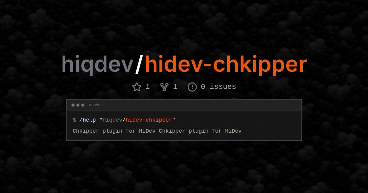 hiqdev/hidev-chkipper