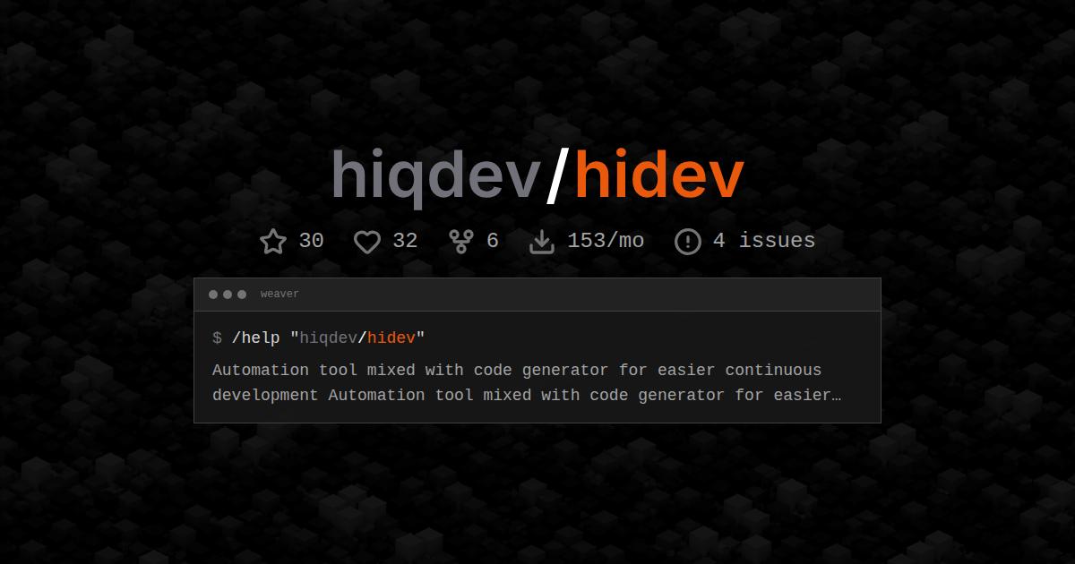 hiqdev/hidev