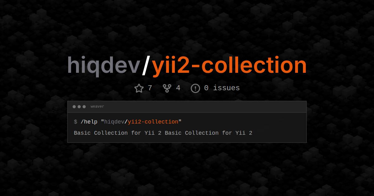 hiqdev/yii2-collection