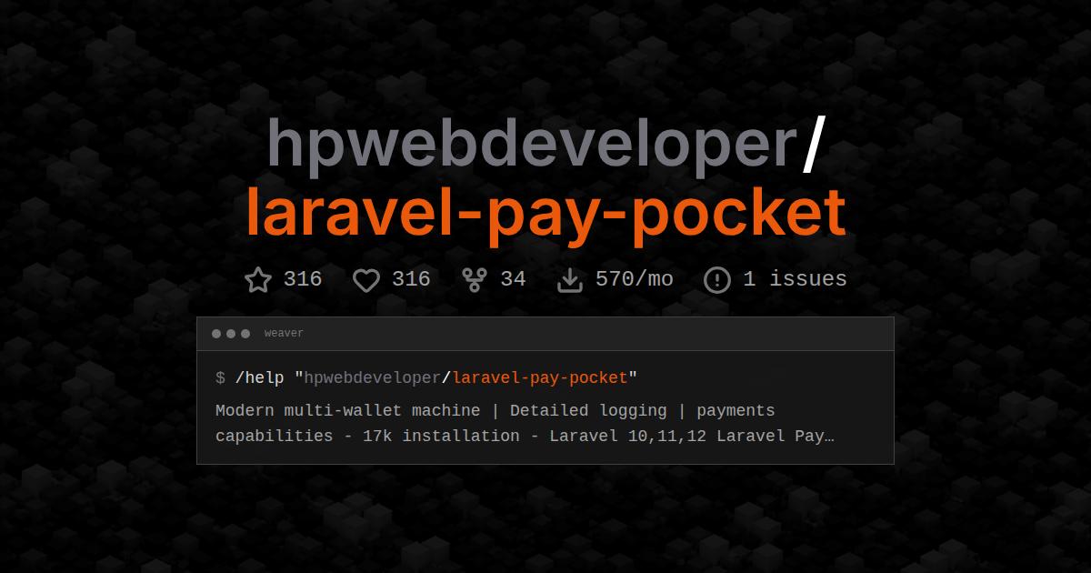 hpwebdeveloper/laravel-pay-pocket