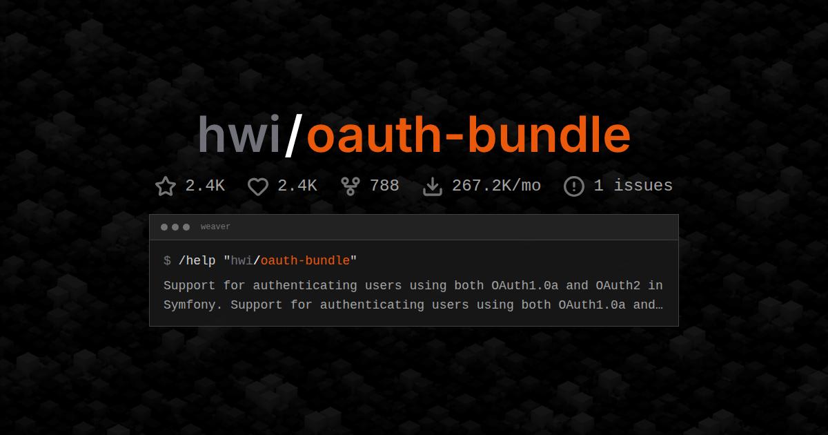 hwi/oauth-bundle