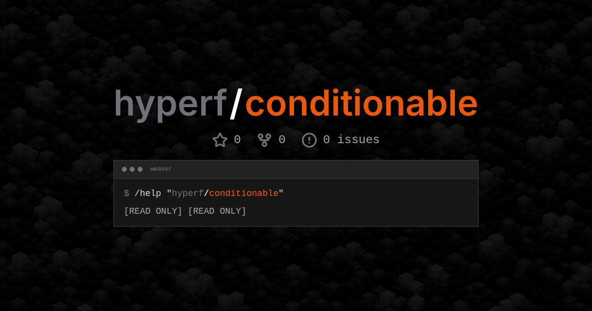 hyperf/conditionable