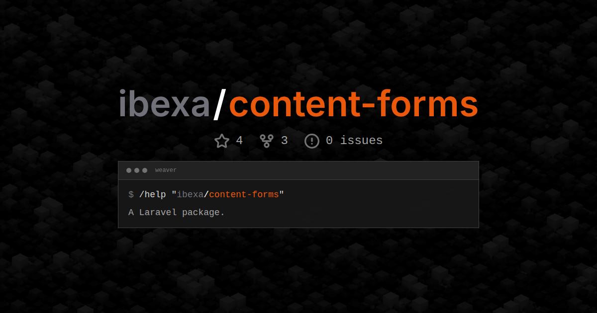 ibexa/content-forms