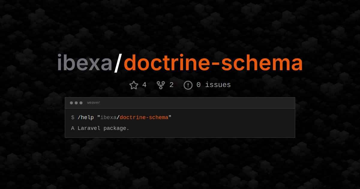 ibexa/doctrine-schema