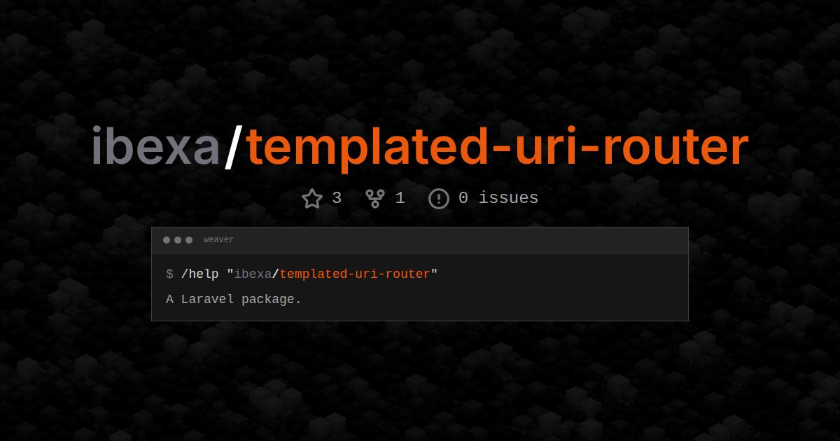 ibexa/templated-uri-router