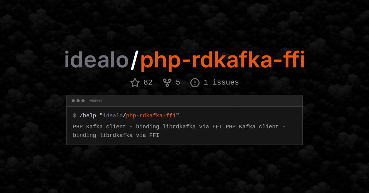 idealo/php-rdkafka-ffi