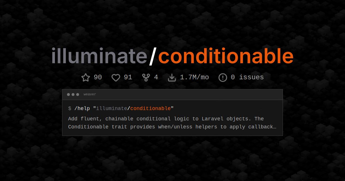 illuminate/conditionable