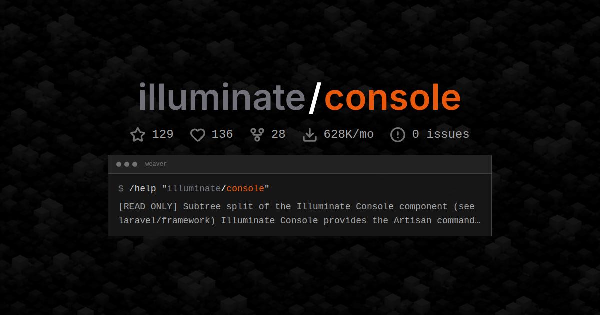 illuminate/console