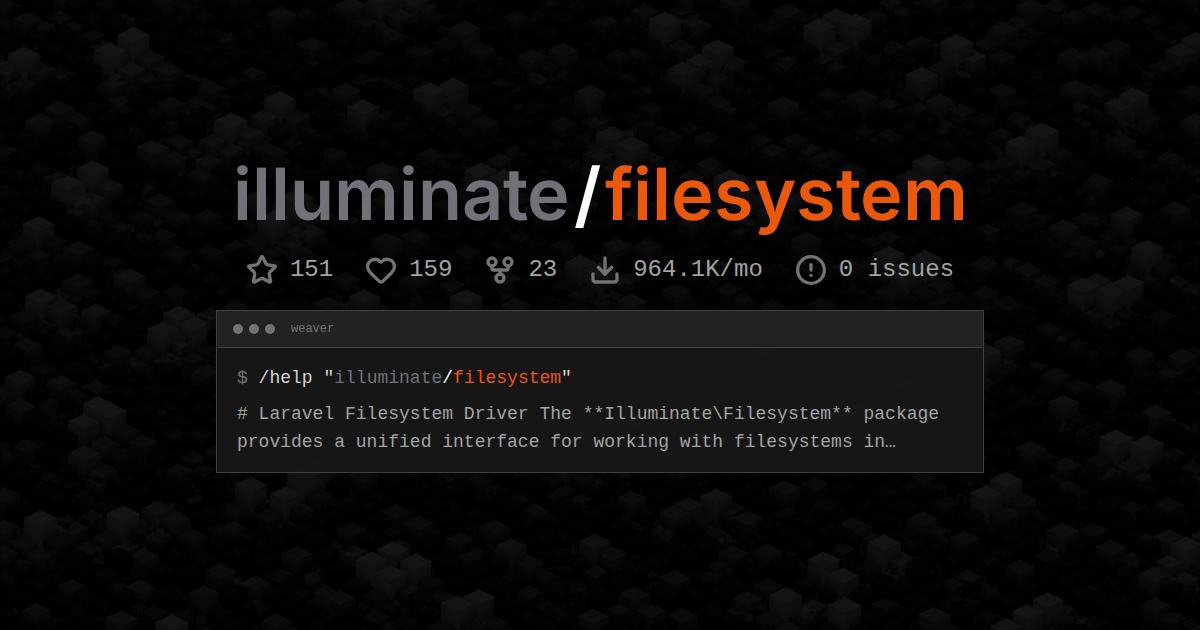 illuminate/filesystem