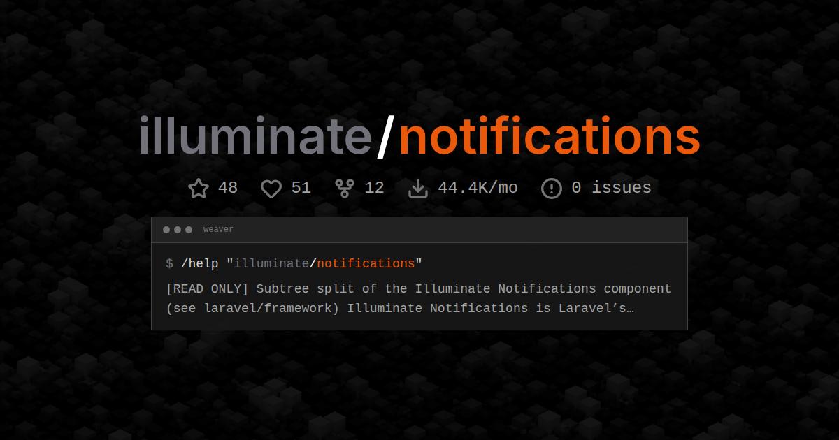 illuminate/notifications