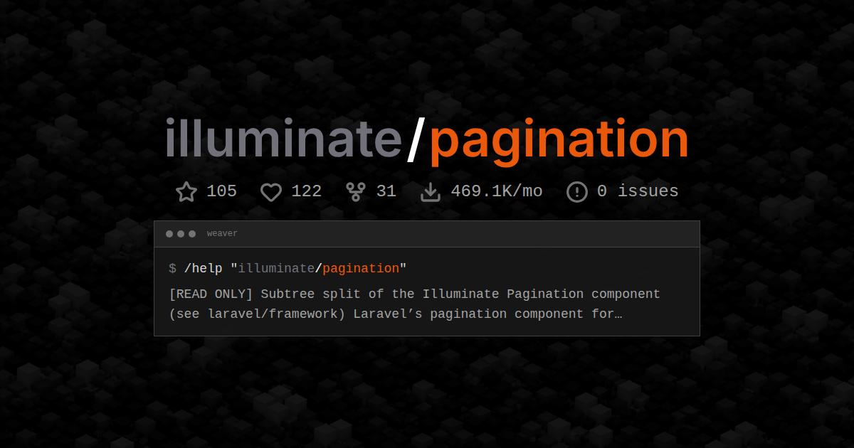 illuminate/pagination