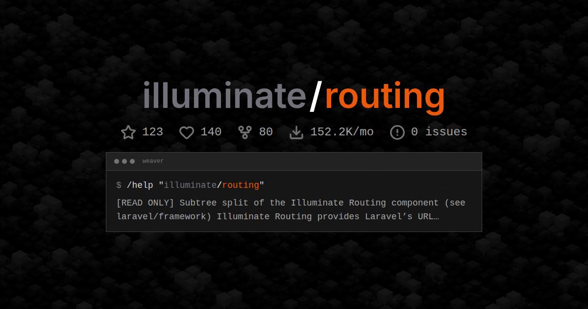 illuminate/routing