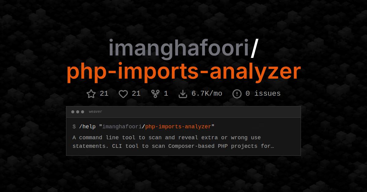 imanghafoori/php-imports-analyzer