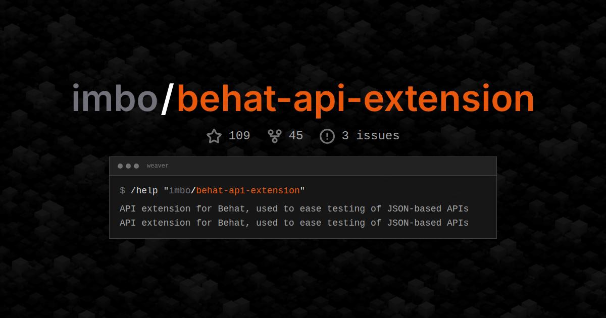 imbo/behat-api-extension