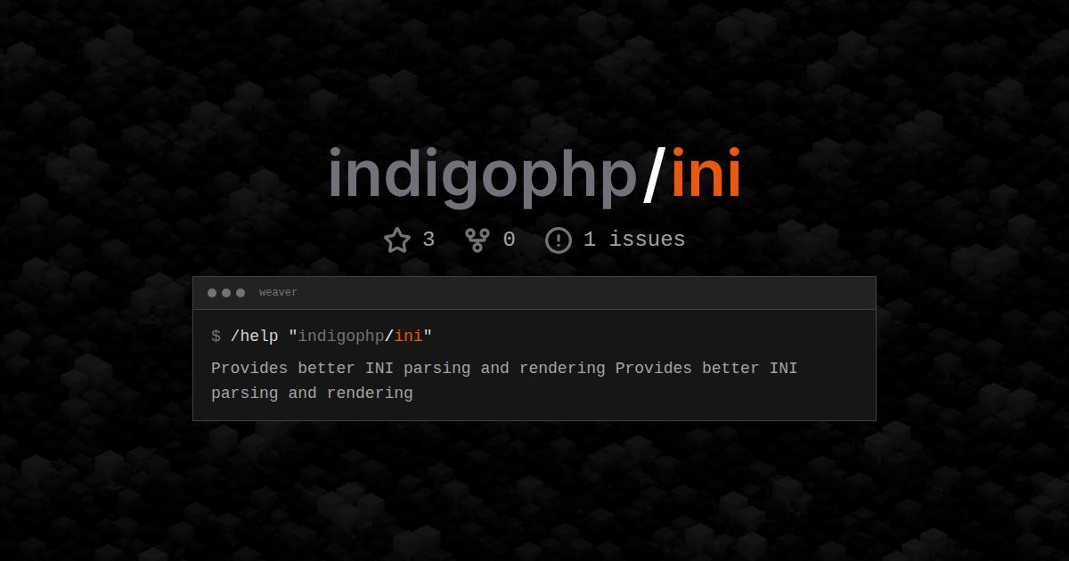 indigophp/ini