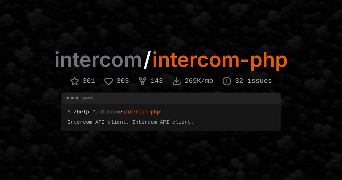 intercom/intercom-php