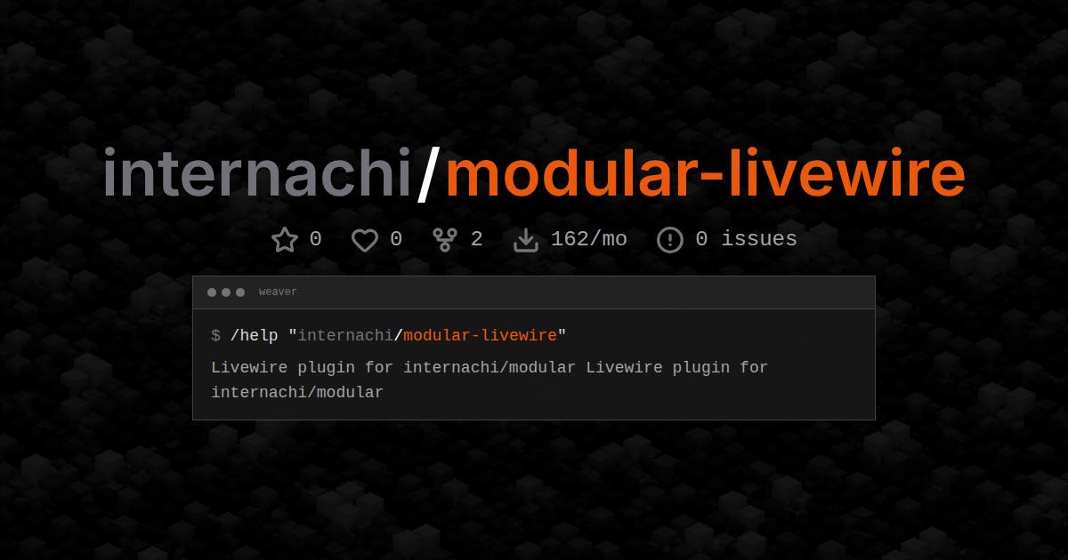 internachi/modular-livewire