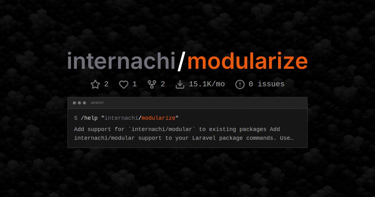 internachi/modularize