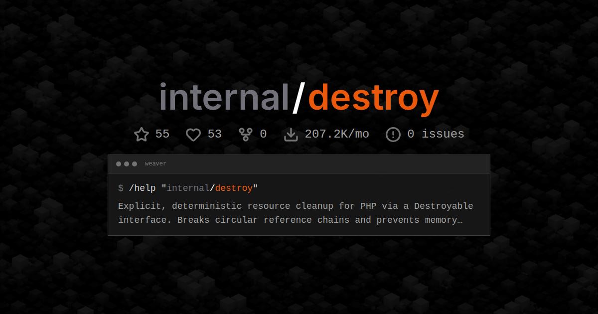 internal/destroy