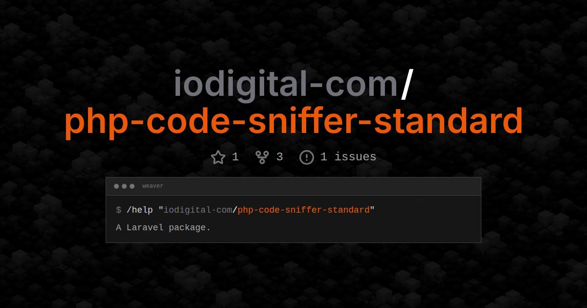 iodigital-com/php-code-sniffer-standard