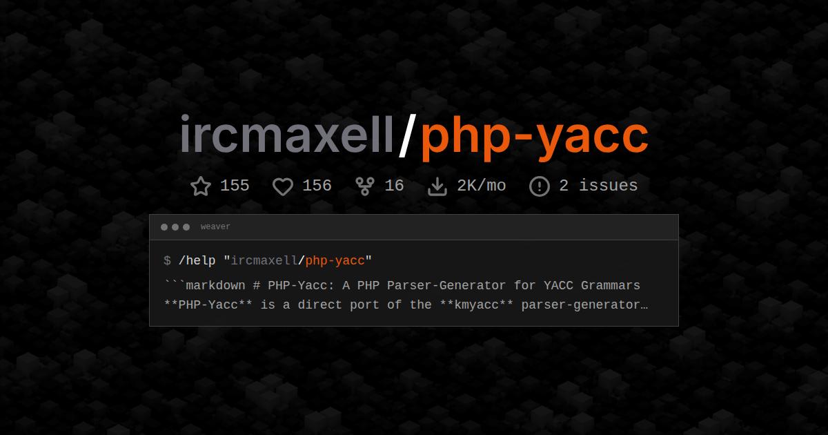 ircmaxell/php-yacc