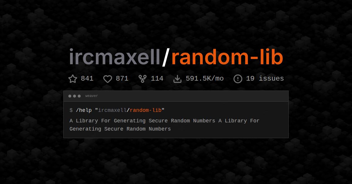 ircmaxell/random-lib