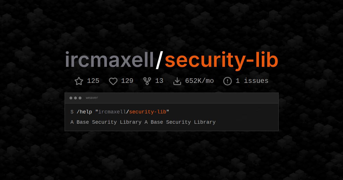 ircmaxell/security-lib