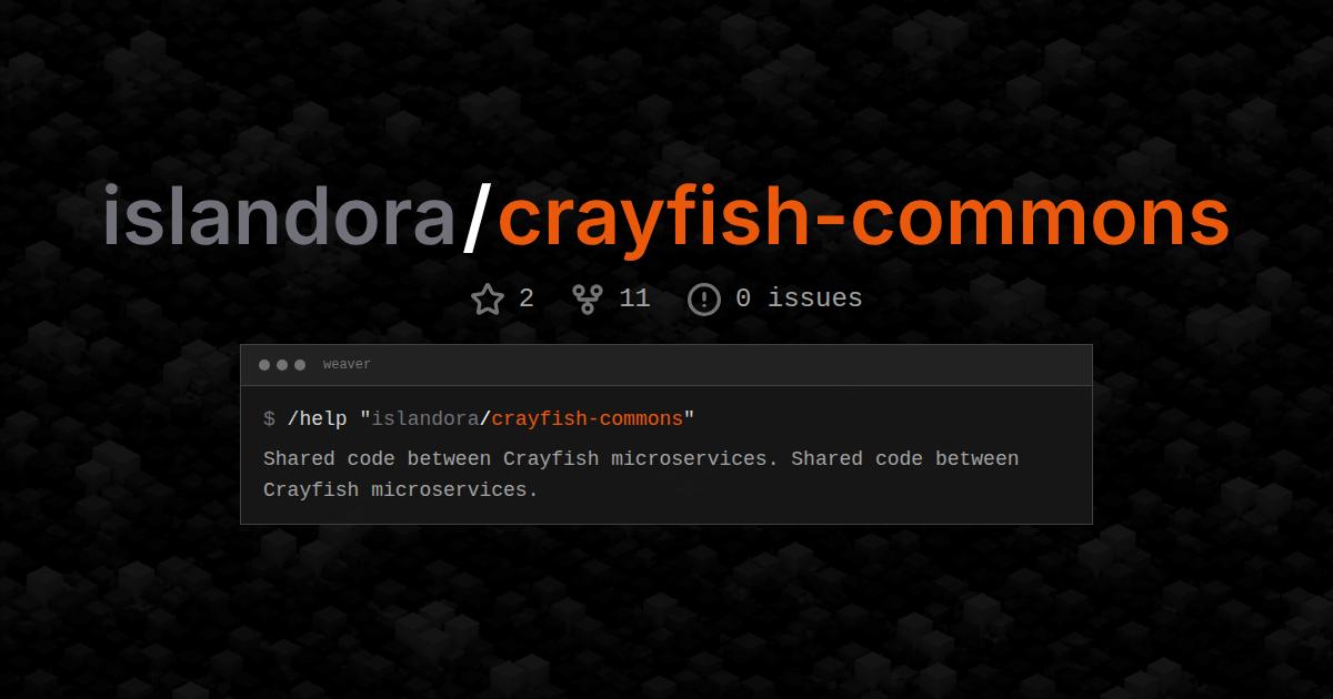 islandora/crayfish-commons