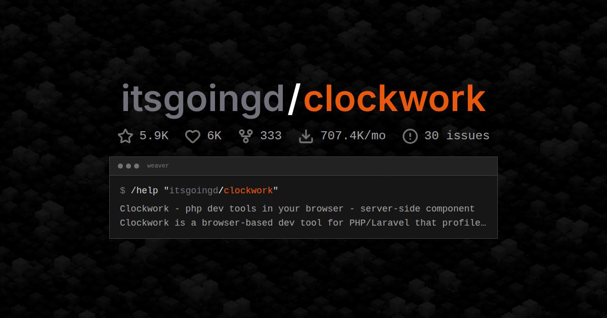 itsgoingd/clockwork