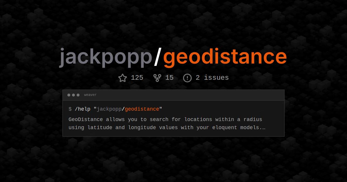 jackpopp/geodistance