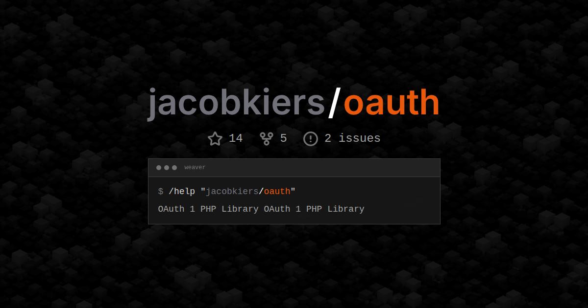 jacobkiers/oauth