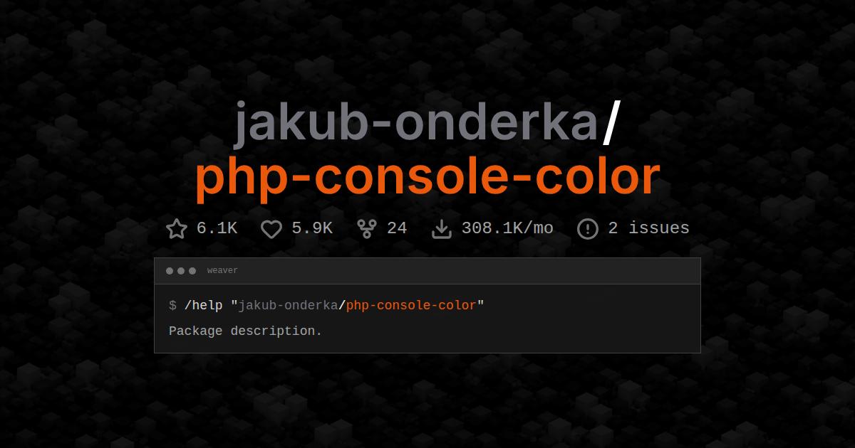 jakub-onderka/php-console-color