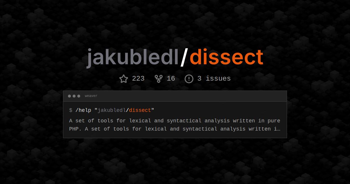 jakubledl/dissect