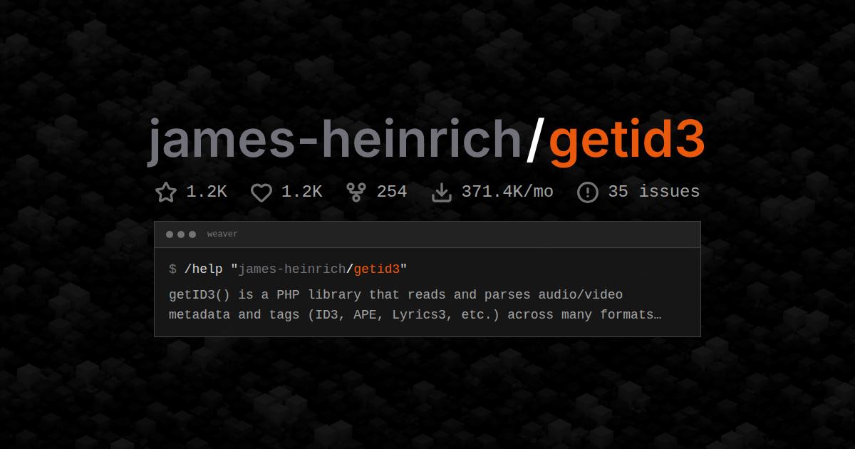 james-heinrich/getid3