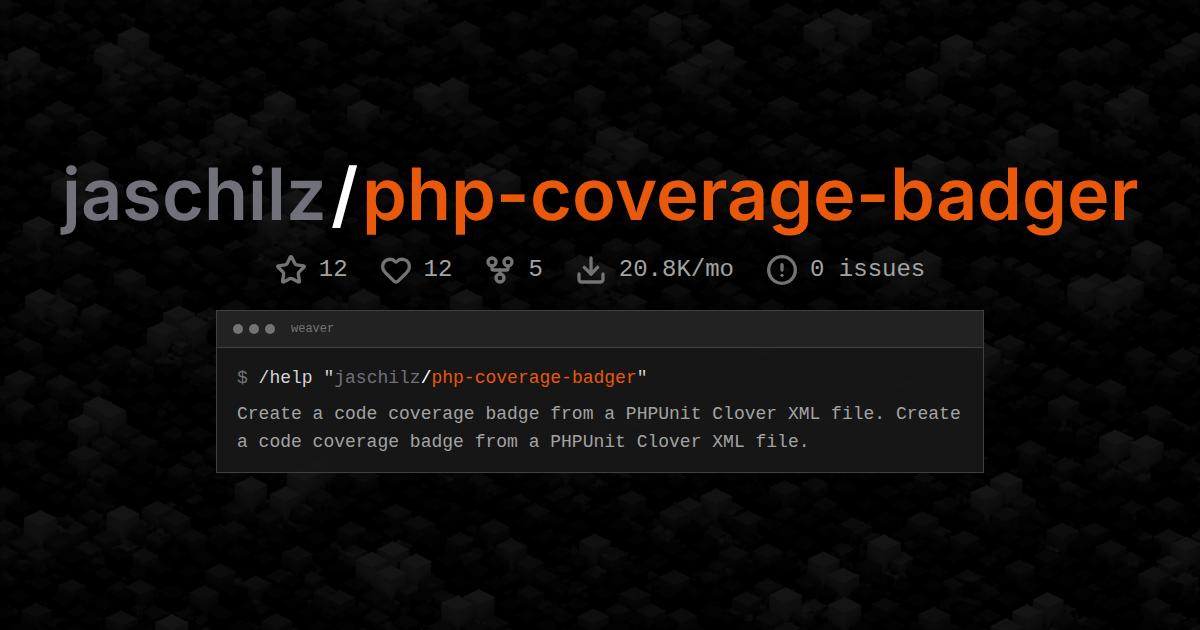 jaschilz/php-coverage-badger