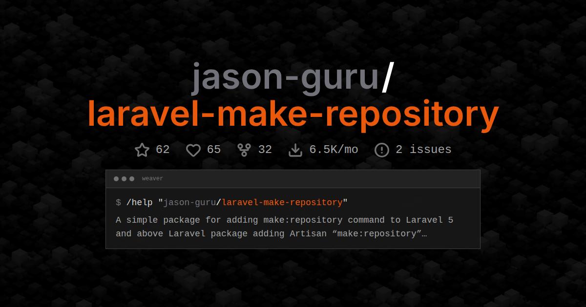 jason-guru/laravel-make-repository