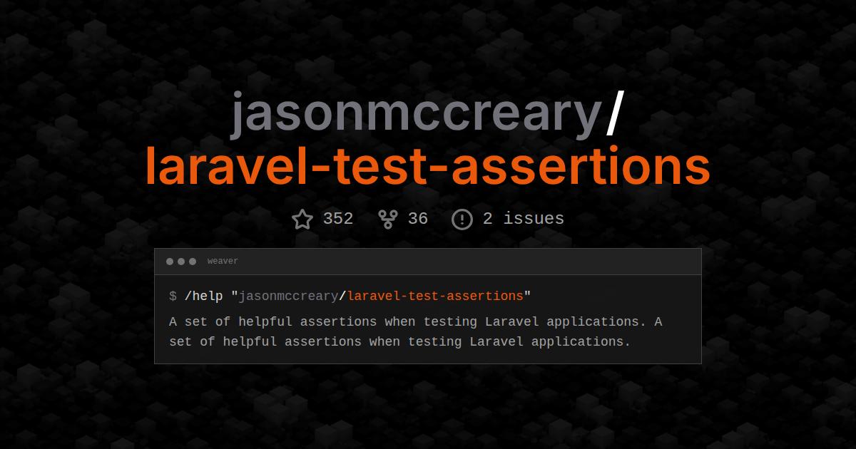 jasonmccreary/laravel-test-assertions