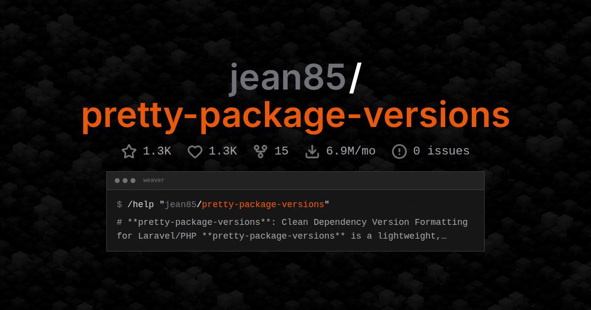 jean85/pretty-package-versions