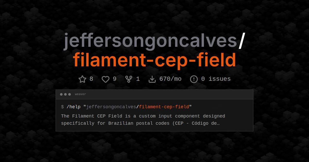 jeffersongoncalves/filament-cep-field